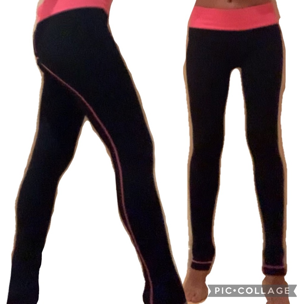 Black & Pink leggings w pocket